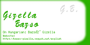 gizella bazso business card